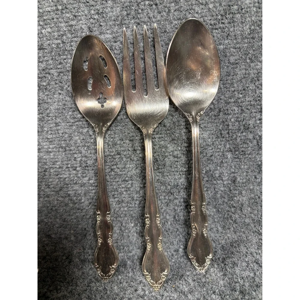 Supreme Cutlery by Towle E.P., Korea 'Baroness' Flatware Set 60pc Vintage